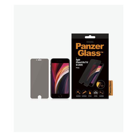 PanzerGlass | Screen protector - glass - with privacy filter | Apple iPhone 6, 6s, 7, 8, SE (2nd generation) | Oleophobic coatin - 3